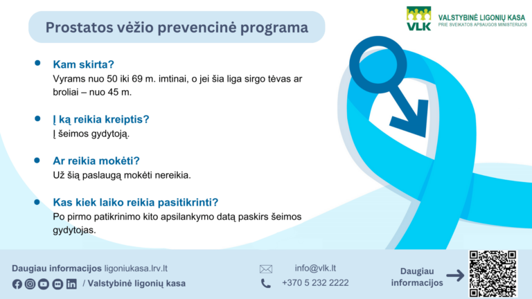 Priešinės liaukos vėžio ankstyvoji diagnostika