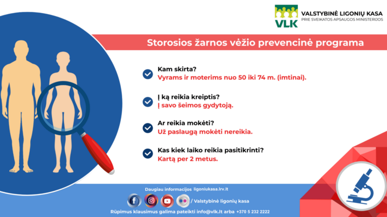 Storosios žarnos vėžio ankstyvoji diagnostika